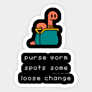 Unlikely Monsters - Purse Worm Sticker